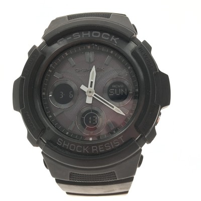 CASIO AWG-M100SB Schwarz Solar Gehäuse Größe 50mm Herrenuhr gebraucht #2414
