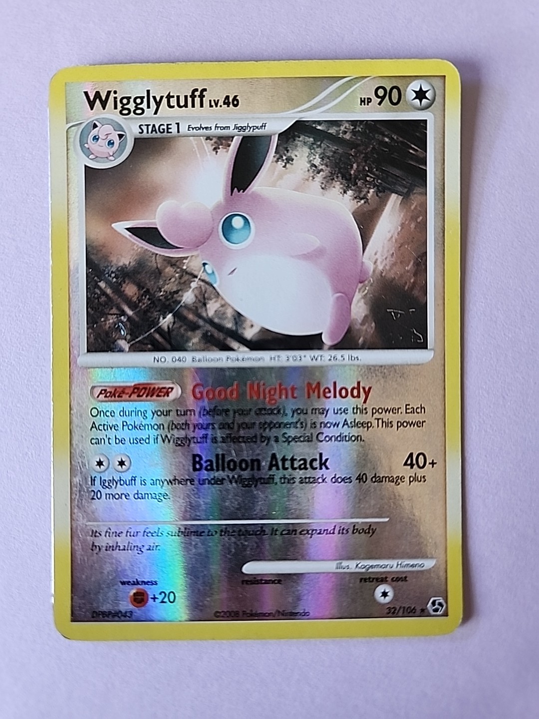 Wigglytuff 32/106 Great Encounters Reverse Holo HP