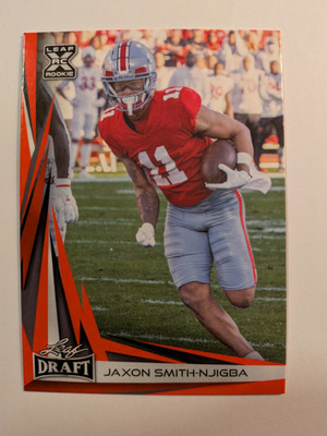 2023 Leaf Draft #B2-9 Jaxon Smith-Njigba Red (RC)