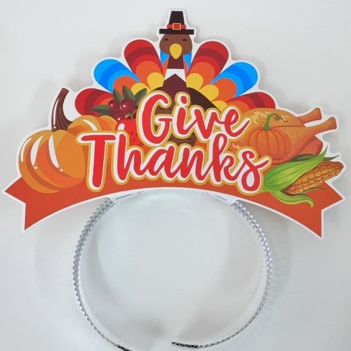 6pcs Colorful Thanksgiving Headband Turkey Hair Accessories Children - Picture 4 of 5