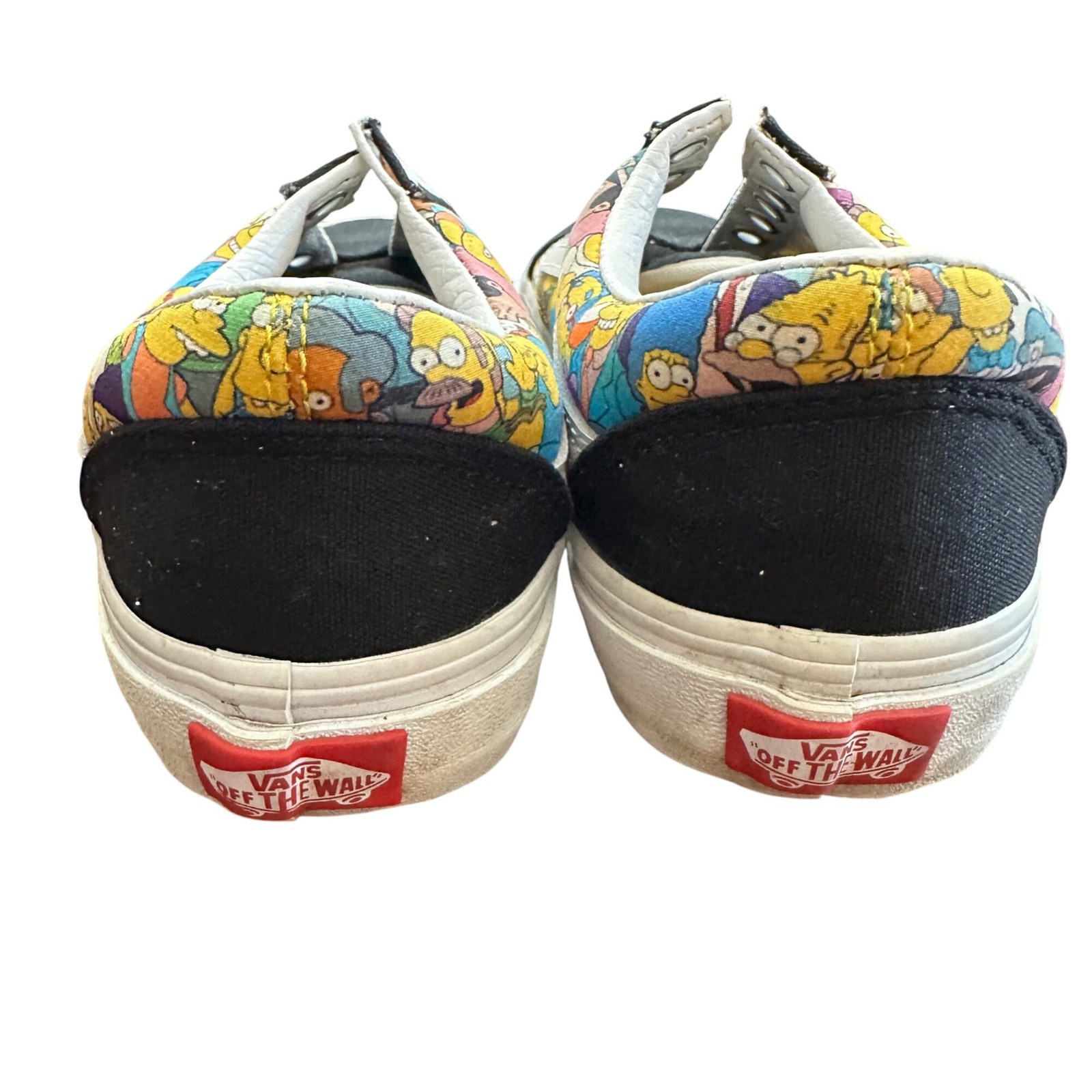 The Simpsons Vans 4.5/6 Customs Old Skool Sneakers Shoes Springfield No Laces thumbnail 3