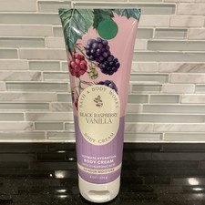 Bath  Body Works Black Raspberry Vanilla BODY CREAM Moisture 8 OZ RETIRED NEW