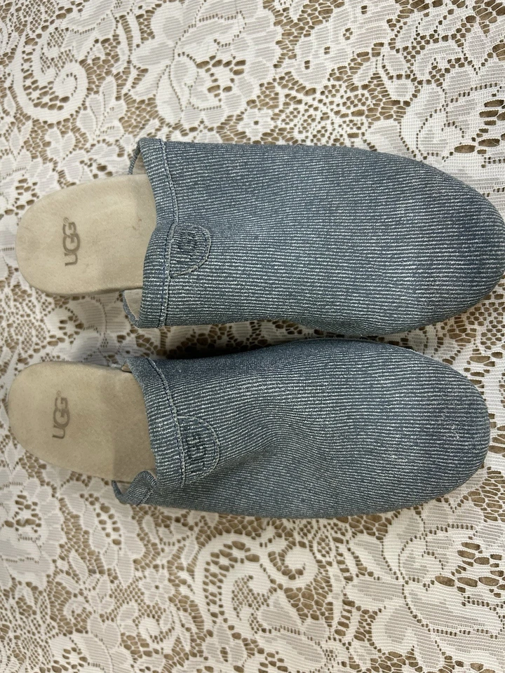 Tamanco UGG Australia denim Evie tamanho 6 - Imagem 4 de 4