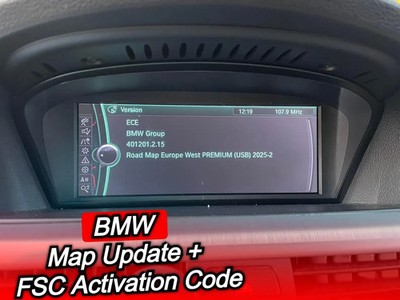 BMW Navigation Update Europe Premium CIC West/Ost 2025-2 inkl FSC code ohne USB