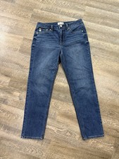 Seven7 Women's Jeans Blue Size 6 Straight Leg Stretch High Rise Denim EXCELLENT