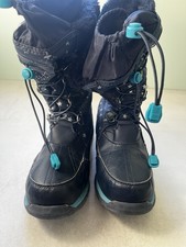 Lands End Snow Boots, Uk Size 4, Girls Or Women’s, Blue 🍃benefits Charity 🍃
