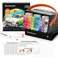 Alkoholmarker Set 50 Farben Doppelseitig Dauereinsatz