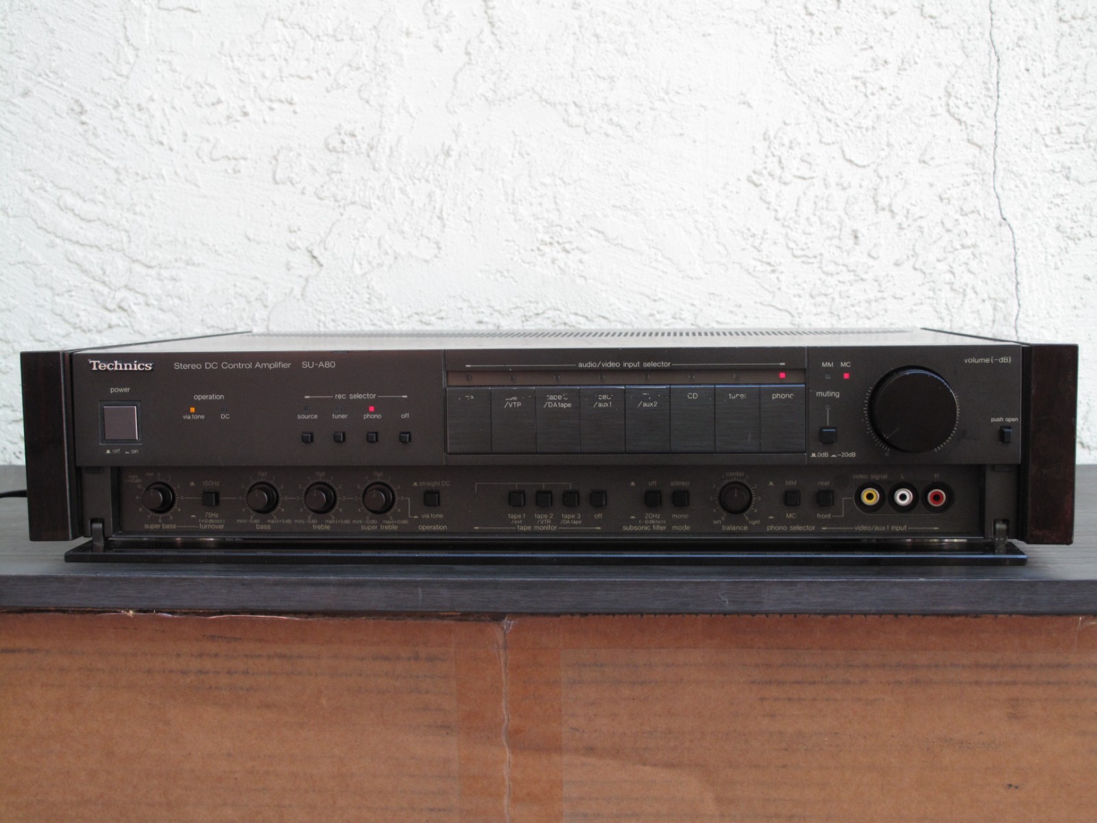 Vintage Technics SU A80 Hi-Fi Stereo DC Control Amplifier w MM MC Phono Stage