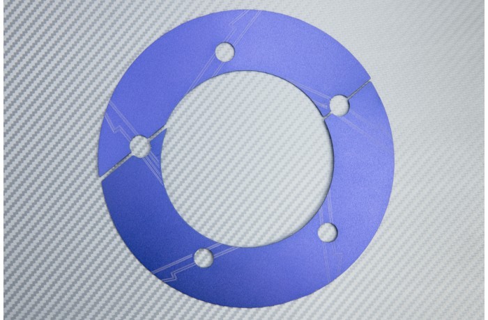 Cache Couronne Bleu contre la Rouille en Aluminium pour KAWASAKI ZX6R 636 2013-2018