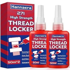 High Strength Red Thread Lock, Lock Seal Nuts, Bolts, Fasteners and Metals, Ag