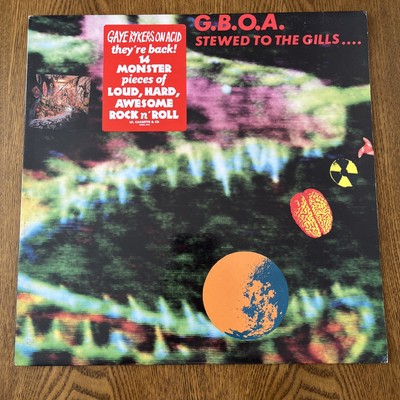 Gaye Bykers On Acid - Stewed To The Gills LP Record 1989 Caroline
