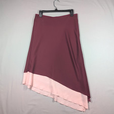 Y2k Skirt Medium Red Burgundy Layered Chiffon Whimsigoth Fairy Regency Romance