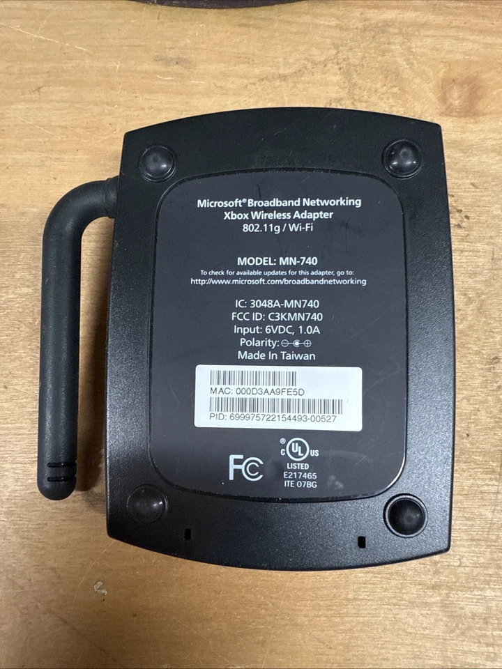 Original Xbox MN-740 OEM Broadband Network Wireless Adapter Xbox - Image 2 of 2