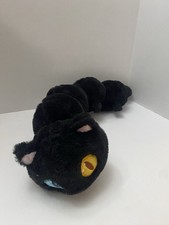 Caterpillar Cat Plush Stuffed Animal Black Kawaii
