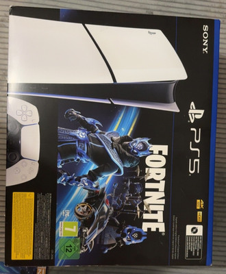 PlayStation 5 Slim Digital Edition Fortnite Cobalt Star Bundle 1TB Weiß 4K, HDR