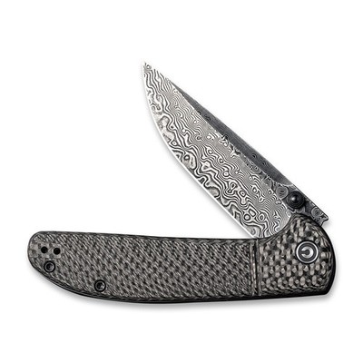 Civivi Knives Badlands Vagabond C2019DS-1 Damascus Steel Twill Carbon Fiber