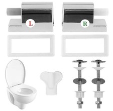 2Pcs Replacement Toilet Soft Close Hinges Toilet Seats Cover Hinges Accessory