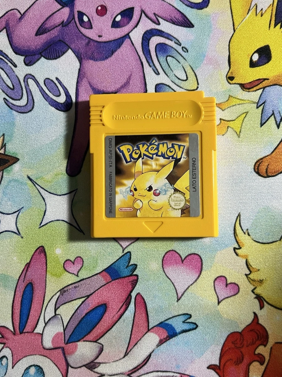 Pokemon Gialla Scatola per Game Boy Nintendo - 7 regioni - HQ - Vassoio interno e custodia protettiva - Italia