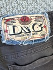 Vtg Y2K D&G Dolce & Gabbana Low Rise Brown Pedal Pushers Button Hem Fits XS⁠/S — photo 8
