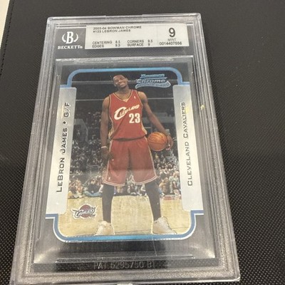 LeBron James 2003-04 Bowman Chrome Rookie Card #123 BGS 9 | eBay