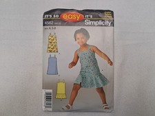 Simplicity Pattern - Child's Dress or Jumper 3-8  4562 - Uncut