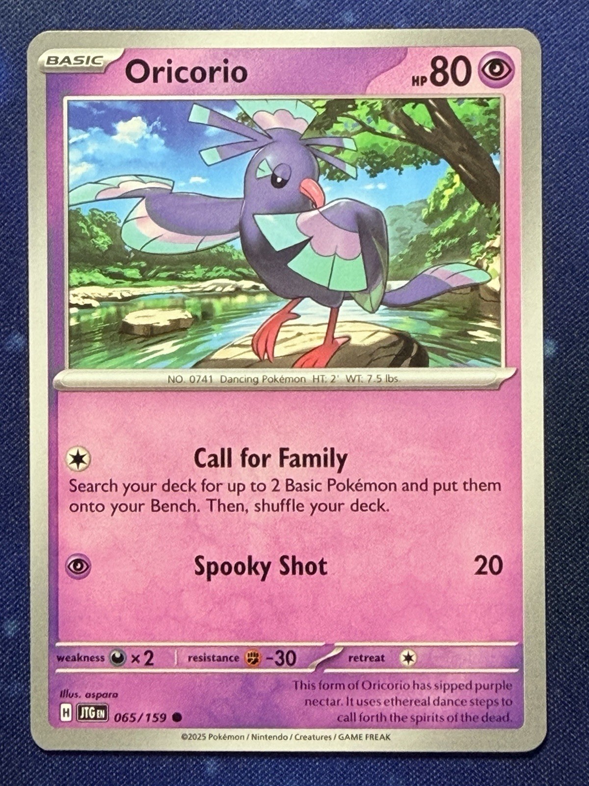 Oricorio 065/159 Pokémon Journey Together Common Basic NM