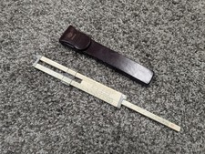 Frederick POST Co 1460 Versalog Slide Rule Case Hemmi Bamboo Japan Excellent