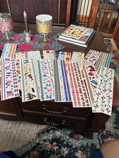 Creative Memories lot of 15 Great Length Sticker Sheets 12" x3" Variety