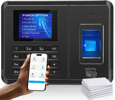 Time Clock System: App Control & 5s Fast Connection, Customizable Rules
