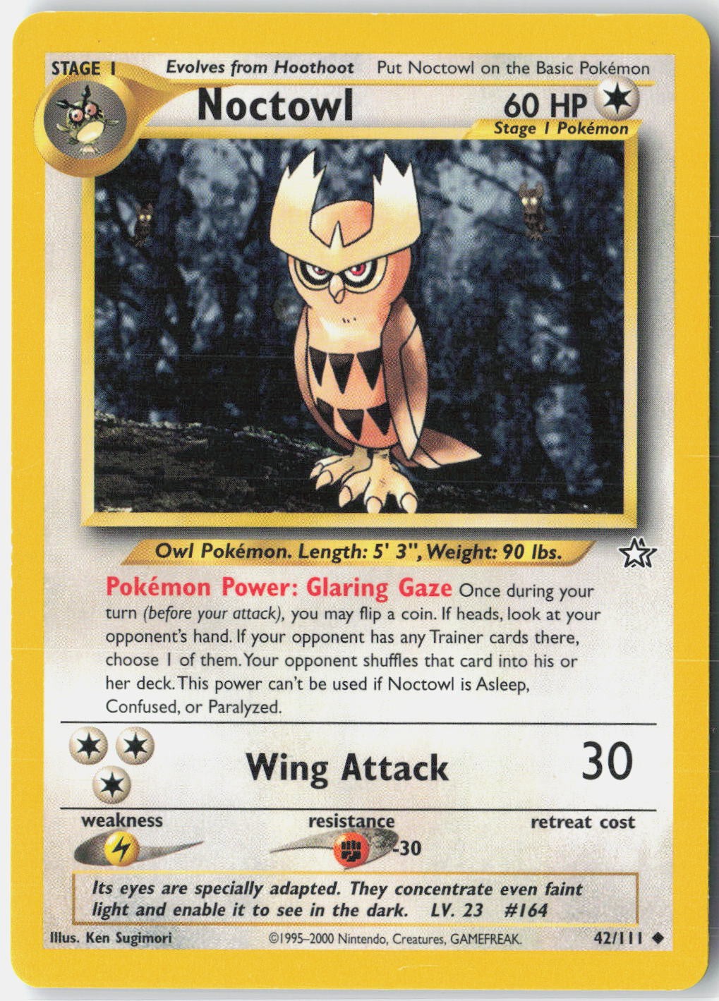 Noctowl Neo Genesis 042/111 Pokemon Card Unlimited