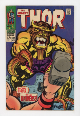 Thor 155 Kirby all the way! Pure Marvel silver age and nice FN- 5.5