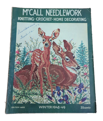 Vintage McCall Handarbeit Magazin Winter 1948-49 Stricken Basteln Häkeln - Bild 1 von 4