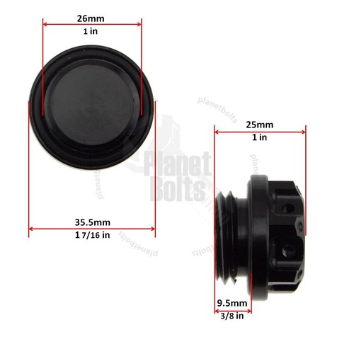 Black CNC GP Engine Oil Cap For Yamaha YZF R6 R1 Top CNC Aluminum Filler Lid - Picture 2 of 4