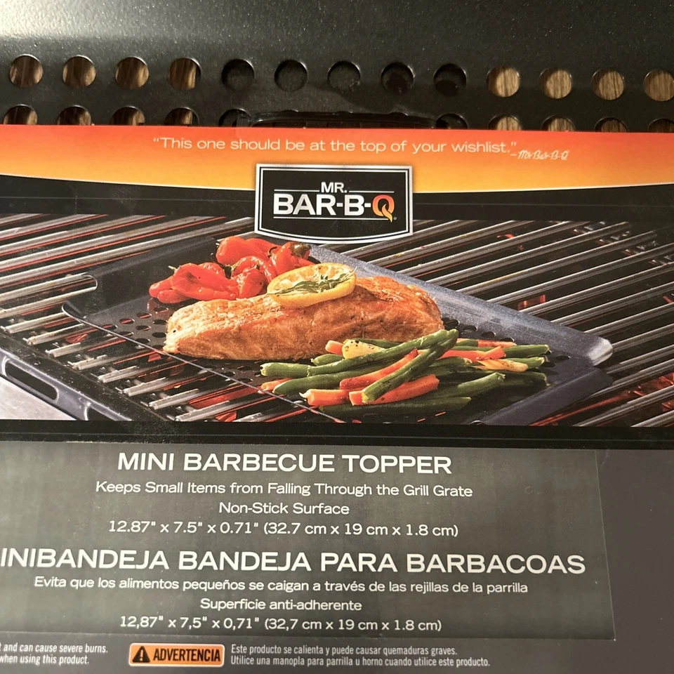 Mr. Bar-B-Q 06844Y Gourmet Grill Grate Topper, Non Stick, 7 x 11 In. - Quantity — 第 3/4 张图片