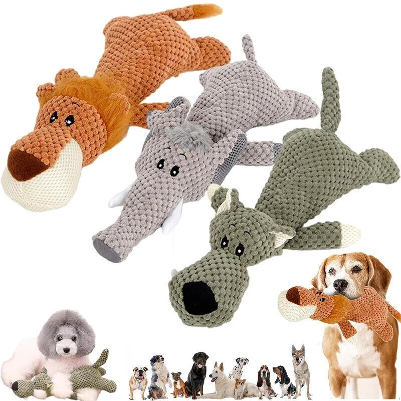 Indestructible dog toys plush online