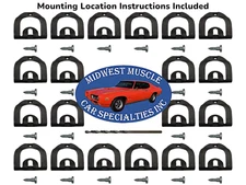 Rear Window Glass Trim Clips & Studs & Drill Bit Complete Set 66-67 GM GTO B59