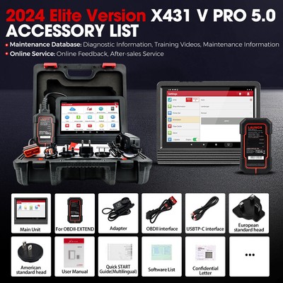 LAUNCH X431 PROV5.0 CAR FAULT DIAGNOSTIC SYSTEM OBD DECODER