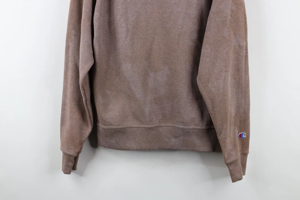 Moletom Vintage Champion Masculino Tamanho Pequeno Logotipo Clássico Desgastado Lavagem Ácida - Imagem 3 de 4