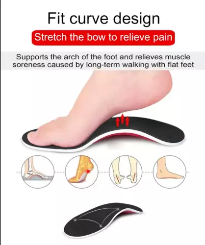 Orthotic Shoe Insoles Inserts-Flat Feet/High Arch Support for Plantar-Fasciitis - Picture 22 of 32