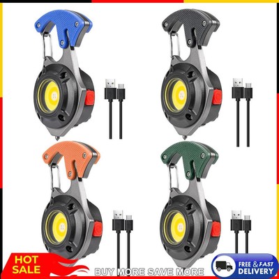 Type-C Rechargeable Waterproof Flashlight 3 Light Mode for Camping Car Repairing