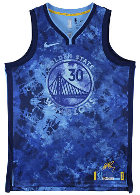 Warriors Stephen Curry Signed Blue Creators in The Paint