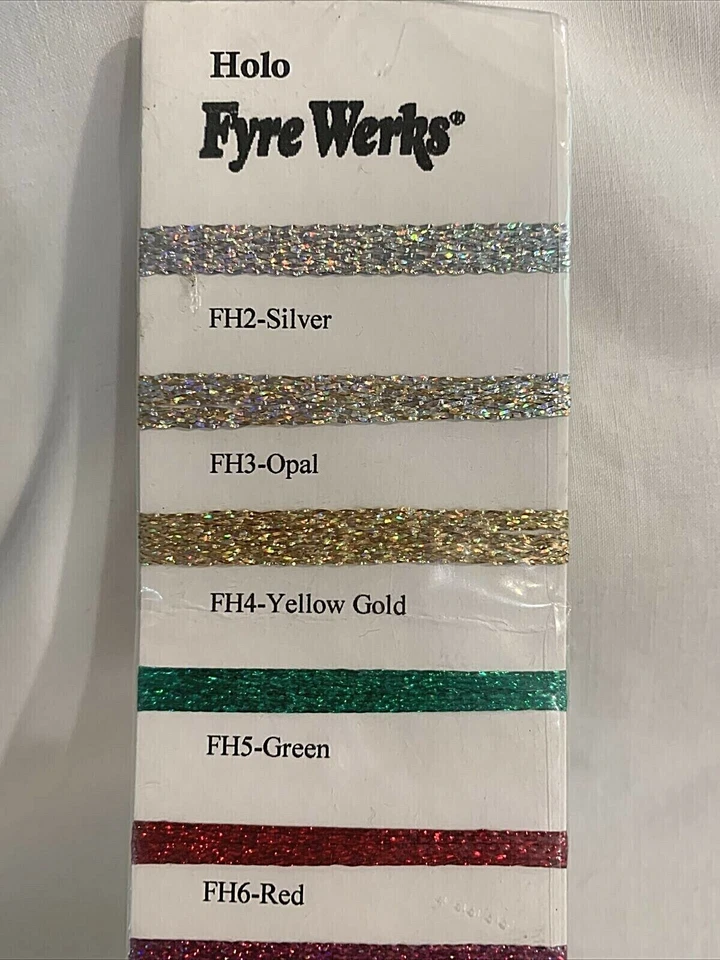 Rainbow Gallery Fyre Werks Hologram Sample Color Card 12 Colors Discontinued - Image 2 of 4