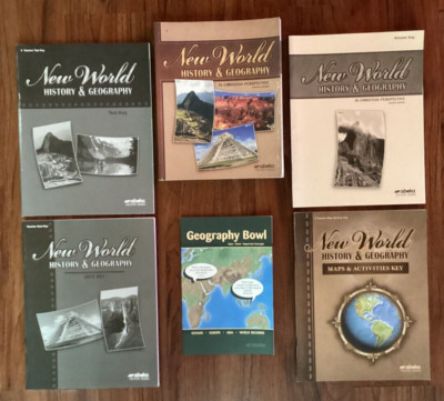 Abeka New World History and Geography Fourth Edition Book Set | eBay