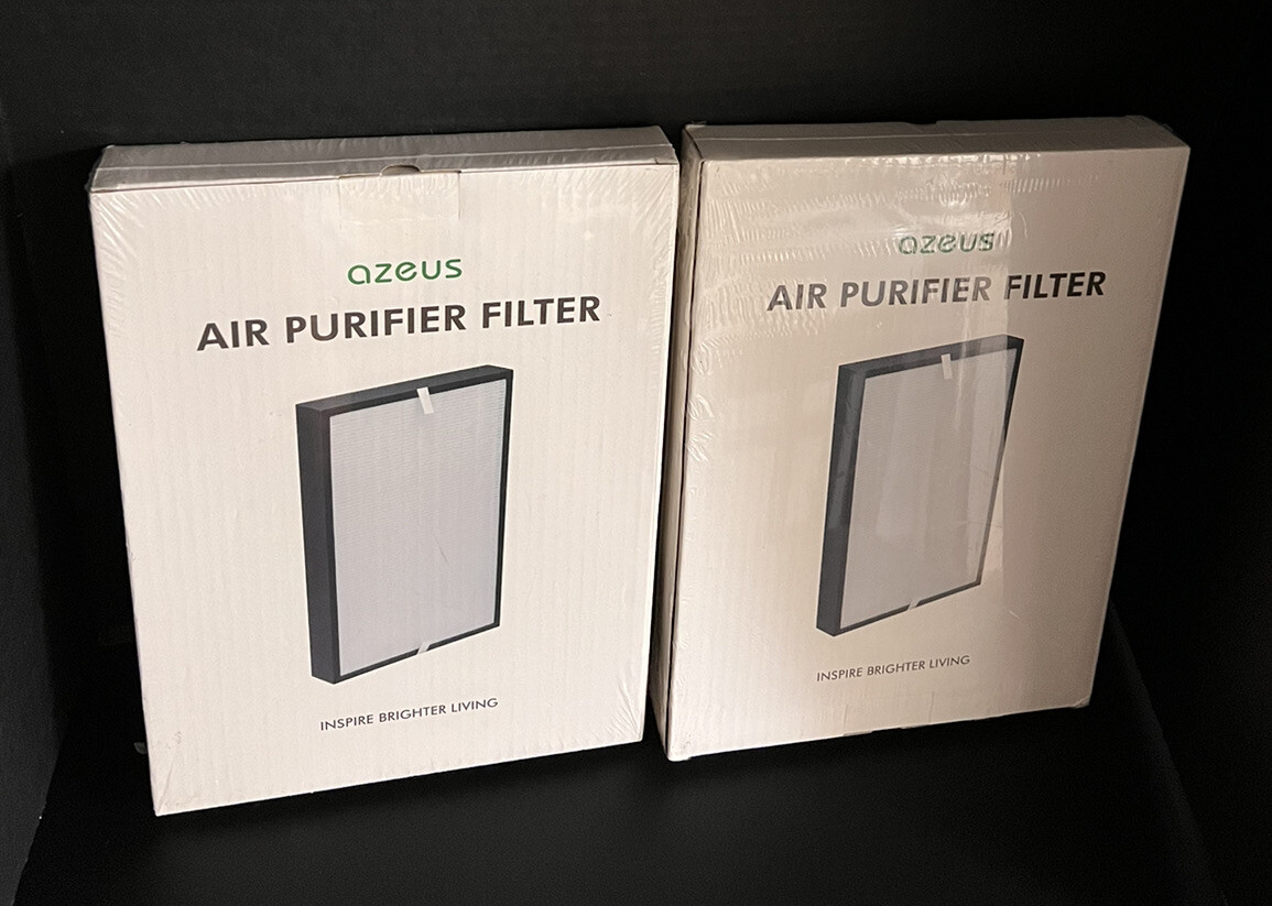 Lot of 2 Azeus True HEPA Air Purifier Replacement Filters GLFS32 New