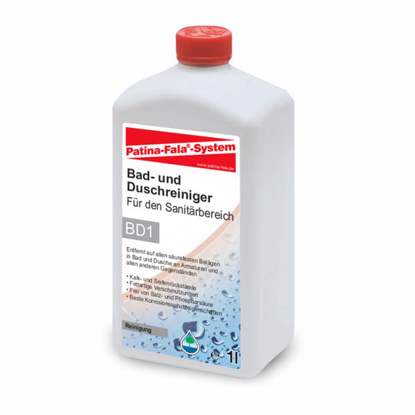 Patina Fala BD1 Bath And Shower Cleaner 1000 ml Removes Limescale Soap Residue