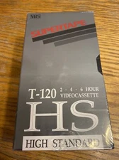 Lot of 3 Supertape T-120 High Standard Videocassette New