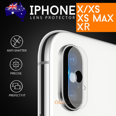 For Apple iPhone XS Max XR X Camera Lens Tempered Glass