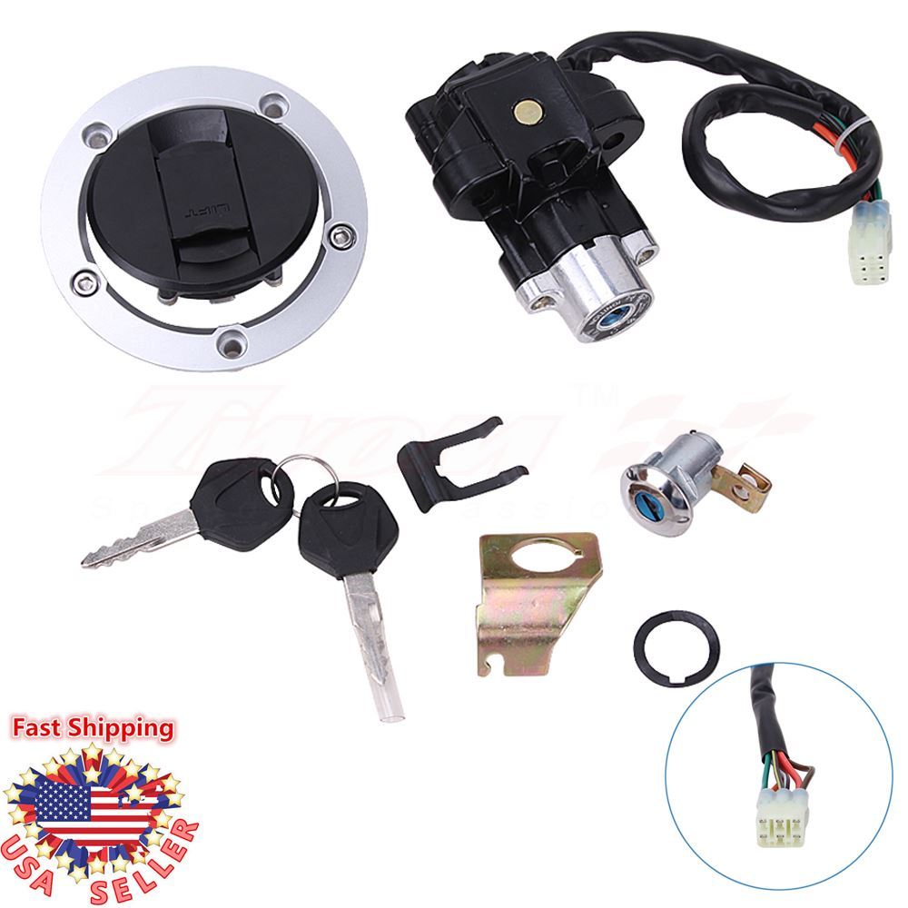 Fuel gas cap key lock Ignition Switch For Suzuki GSXR750 600 1000