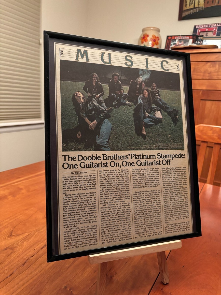BIG 11x14 FRAMED THE DOOBIE BROTHERS 