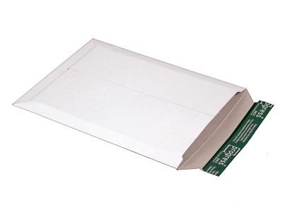 Versandtasche aus Vollpappe Progress PP V02.05 350x265x-32mm weiss C4